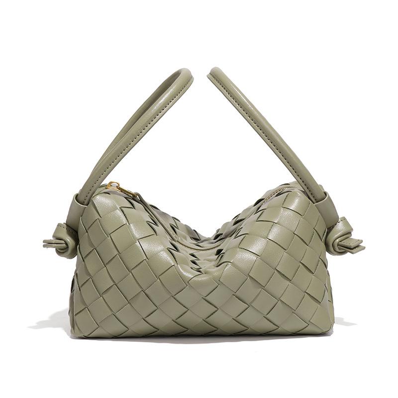 Fashion New Two-handed Wrist Hand-held Women's Bag Hand-woven Bag Design Sense Trendy Pillow Bag Single Shoulder Messenger Bag