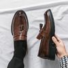 Luxury Brand Shoes Men Plus Size 46 Soft Moccasins Men Loafers High Quality Leather Tassel Shoes Mens Flats Driving Shoe
