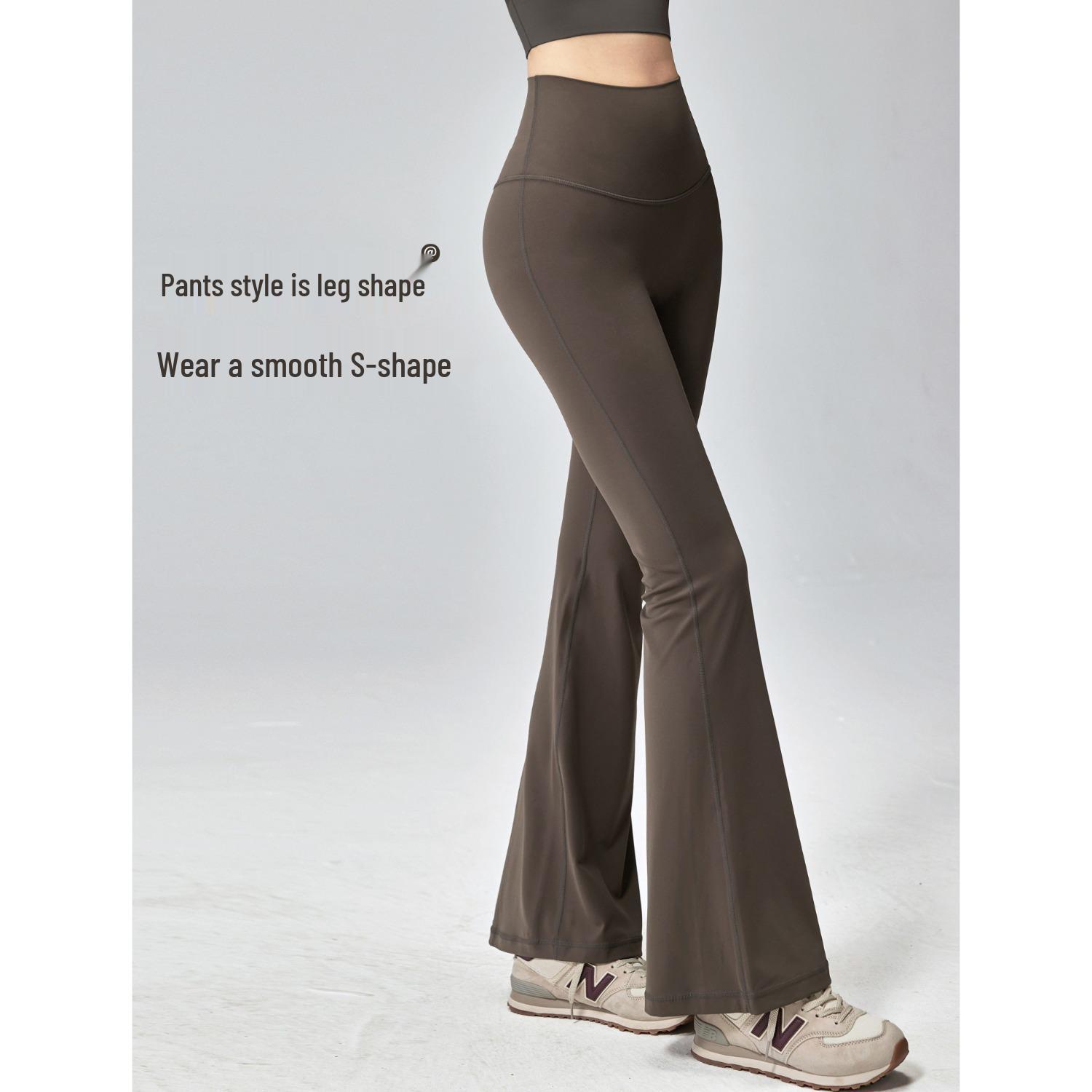 

High-Waist Micro Flare Yoga Pants for Women - Comfortable, Loose Fit for Running & Fitness XL
