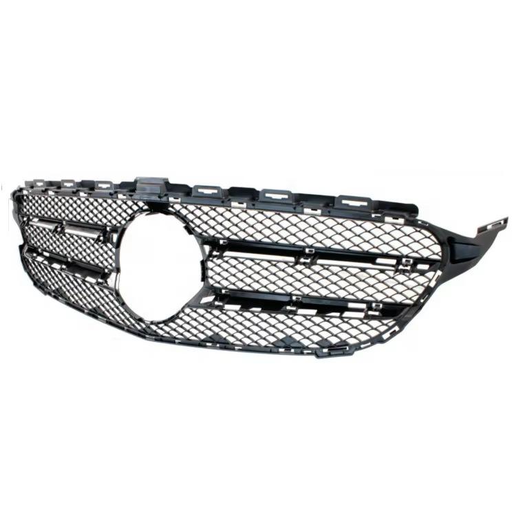 Mercedes GT R AMG Style Black Silver Front Grille