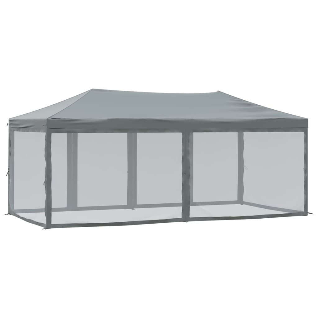 Vidaxl Foldable Party Tent With Walls, Anthracite, 3X6 M