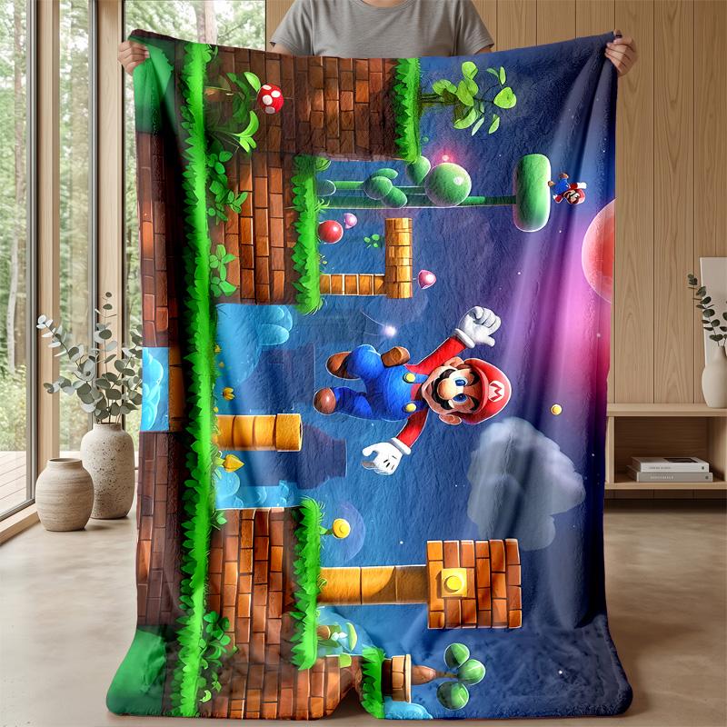 Game Theme blanket Soft Flannel Blanket Plush Throw Blanket Cozy Sofa Bed Blanket for Home Decor