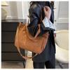 Casual Large Capacity Solid Color Tote Bag Hundred Shoulder Tote Crossbody Bag