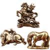 1 Stück Kind Reiten Home Office Schreibtischdekoration 2026 Jahr des Pferdes Messing Feng Shui Pferdefiguren Miniaturgeschenk
