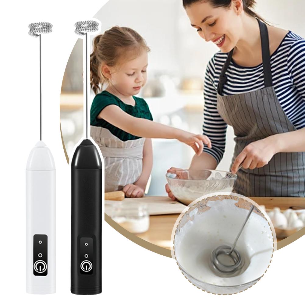 Handheld Electric Milk Frother With Dual Mixing Heads And Multifunctional Frother For Quick Baking And Mixing Tool