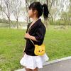 Unique Cats Pattern Shoulder Bag For Children Compact Size Adjustable Strap Crossbody Bags Girls Fashionable Mini Purse