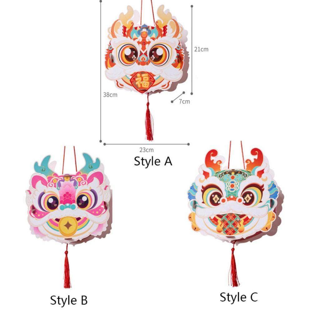 Projectable Projection Lantern Handheld Dragons Head Lanterns  Mid-Autumn Festival