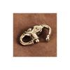 Brass Snap Shackle Key Chain (3 Rings) Shackle Brass Double Ring Key Ring Military Carabiner Belt Loop Metal Fittings [product]