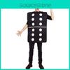 Unikátní kostým se vzorem kostek pro pánské herní anime role-play Cosplay outfit ze směsi bavlny