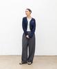 Chambros Women'S V-Neck Point Logo Cardigan [Navy]