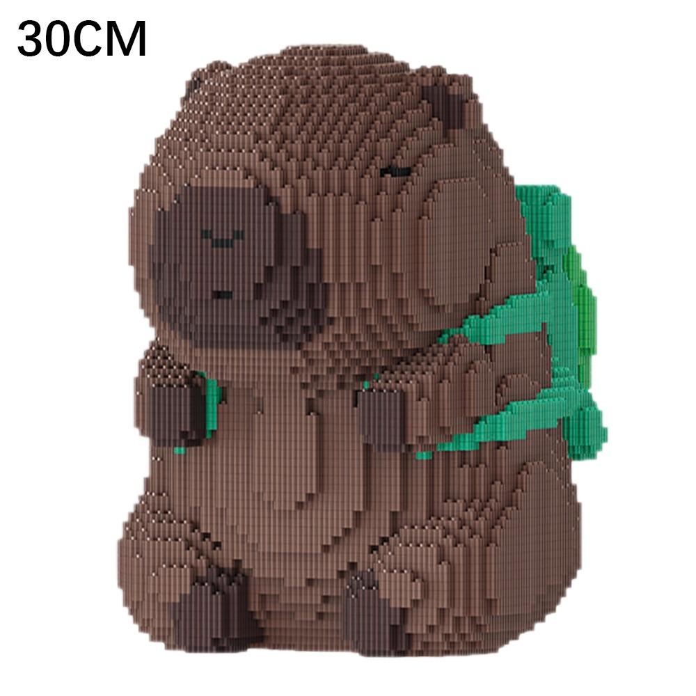 20CM/30CM Creative Capybara Building Blocks Micro Assembled Model Block Puzzle Toys Funny Desktop Ornaments Building Toy