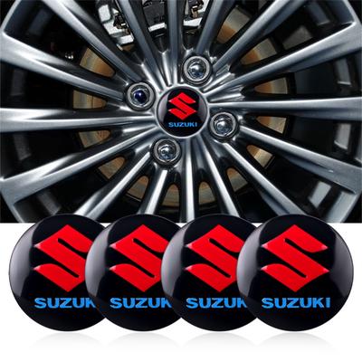 AAGM1 4ks 56MM 60MM Krytky středů kol automobilu Samolepka Krytka náboje Dekorativní Pro Grand Vitara Baleno SX4 Swift Jimny IGNIS Samurai