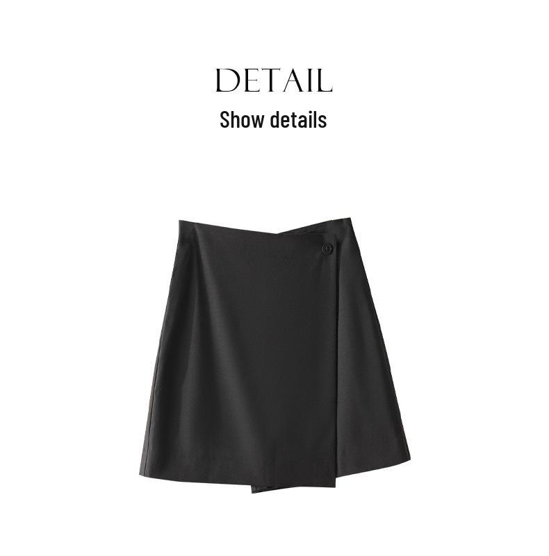 Rongtai Women's High-Waisted A-Line Irregular Skort - 2026 Casual Chic Collection
