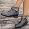 Fashion Booties Women's Block Heel Kitten Heel British Style Ankle Boots 2025 New Spring and Autumn