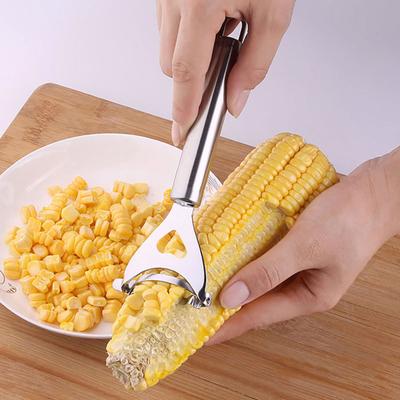 Corn Peeler Stainless Steel Corn Stripper Multi-Row Core Removal Tool Corn Cutter Slicer Kitchen Gadgets