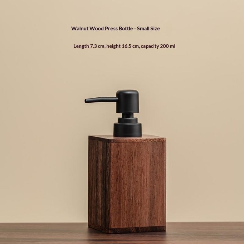 Luxury Wooden Soap Dispenser Hand Sanitizer & Lotion Bathroom Accessory - For Home & TravelSoap Bar Dispenser