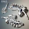 FRKO BDSM Stainless Steel Chastity Device with Urethral Sounds Catheter Lock Cock Cage Male Adult Sex Shop Sex Toys For Men 18 Plus Premium Quality In