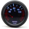 2'' 52mm Universal Smoke Lens Water Temp Temperature Gauge 40-120C LED With Water Temp Sensor Car Gauge