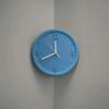 8inch Silent Wall Clocks Creative Non-Ticking Punch-Free Corner Wall Clock Bedroom Technology Luxury Art Home Decoration