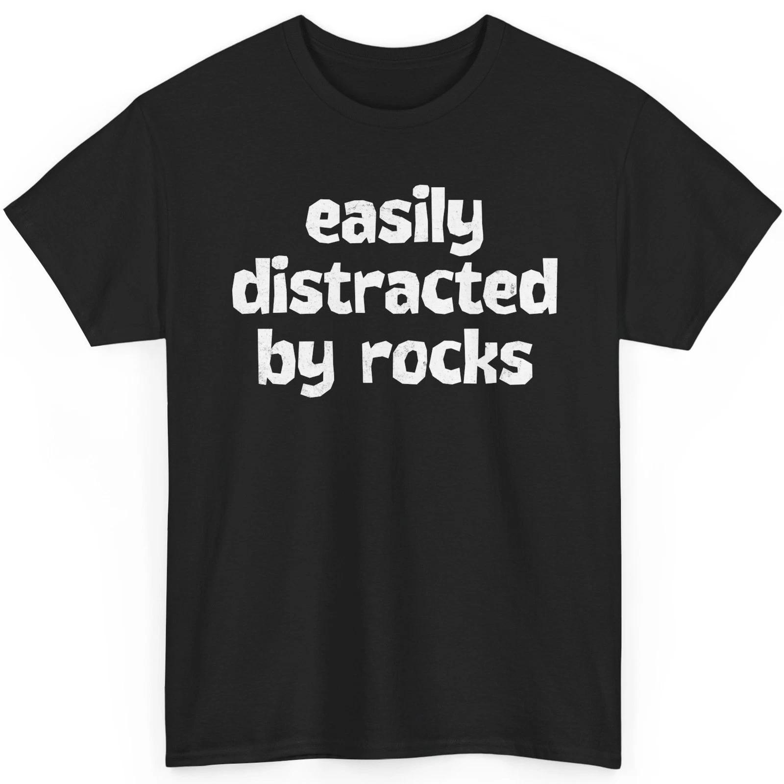 Легко отвлекаюсь на камни Футболка Геолога Археолога Подарок Учителю S