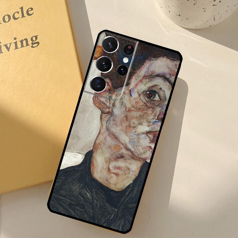 Egon Schiele Phone Case For Samsung Galaxy S25 S20 S21 S22 S23 S24 Ultra S9 S10 Plus S25 FE Cover Shell