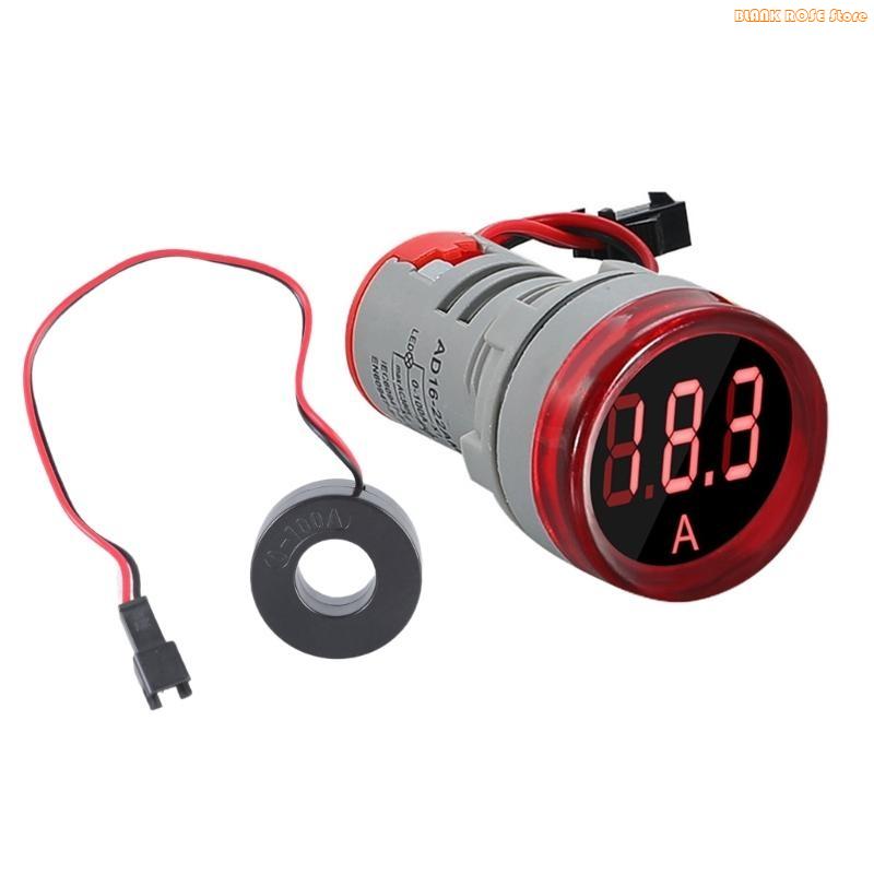 K1AE Round LED Display Current Ampermeter Voltmeter Ammeter Digital Current
