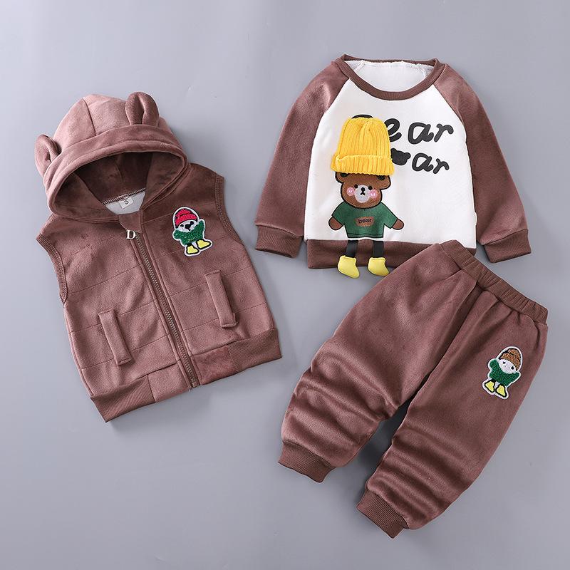 Children's Clothing 2025 Spring and Autumn New Children's Clothing Baby Three Piece Set Girls' Spring Clothing Boys' Set