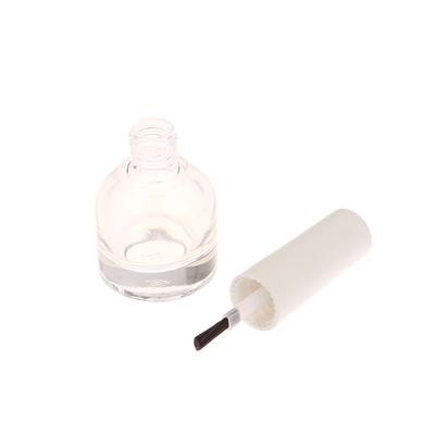 10/15ml Boş Şeffaf Cam Oje Şişesi Kapaklı Fırçalı Boş Kozmetik Kapları Tırnak Fırçalı Cam Şişeler