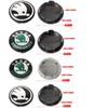 Car Sticker 2025 Hot 4pc 55mm 65mm Car Original Wheel Center Cover Hub Cap Emblem Replacement For Skoda Octavia Fabia Rapid Yeti
