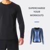 Sauna Shirt für Herren Schweißanzug Kompression Langarm Top Gewichtsverlust Körperformende Shirts für Training Sport