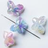 Iridescent Crackle Diamond Butterfly Beads for DIY Jewelry Making