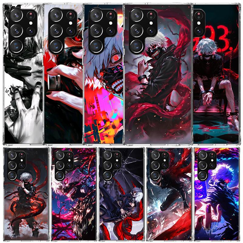 G-Ghoul Tokyo Kaneki Ken Phone Case For Samsung Galaxy S24 S25 Edge S26 Ultra S22 S23 Plus S21 + S20 FE Soft TPU Back Cover Gala
