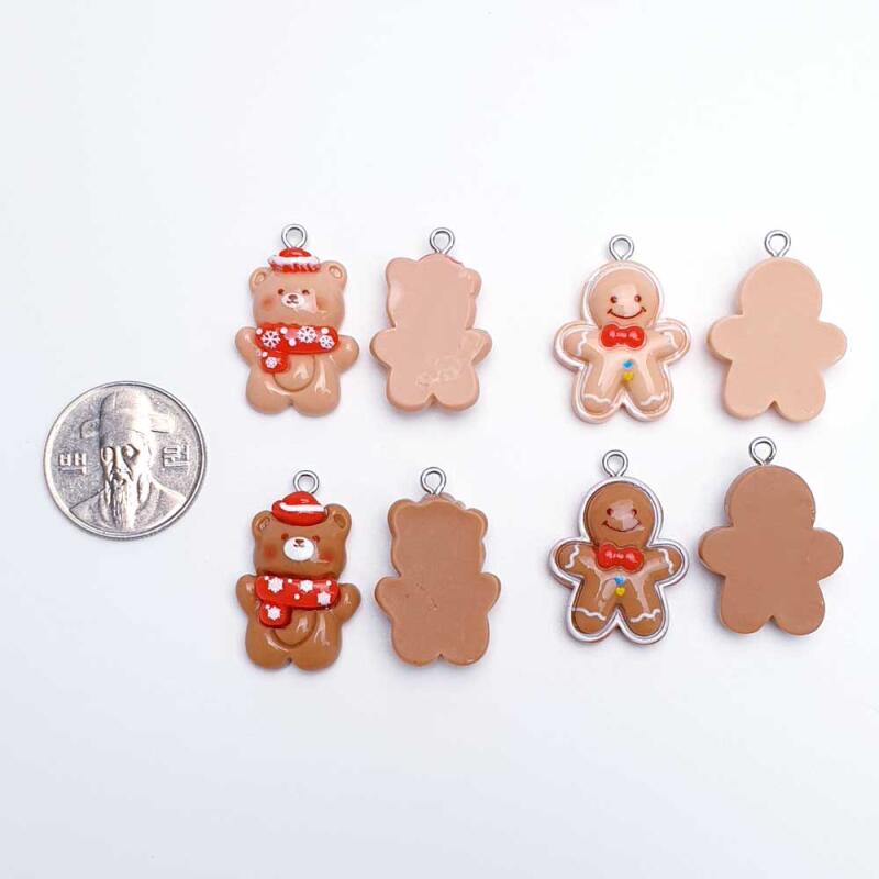 Christmas Cookie Bear Pendant Accessory Supplies