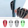 4Pcs PVC Soft Rubber Blade Shaped Auto Car Door Corner Anti-collision Sticker For VW R Golf Polo Passat Tiguan Scirocco Sagitar BJS1
