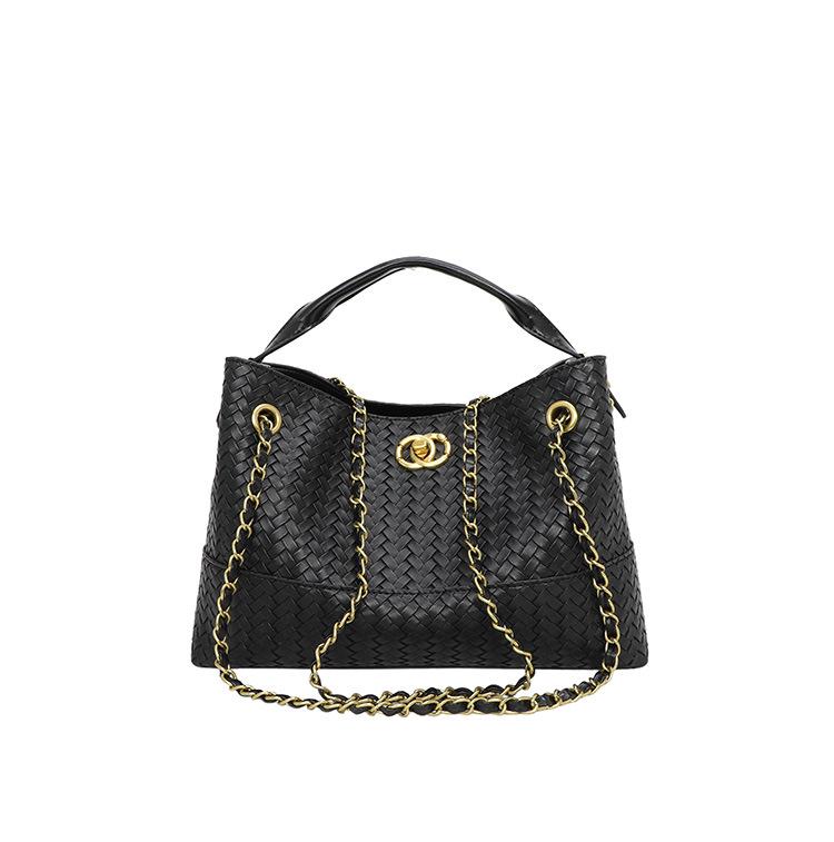 

Retro Woven Women s Crossbody Tote - Large Capacity Shoulder Bag with Fashionable Texture