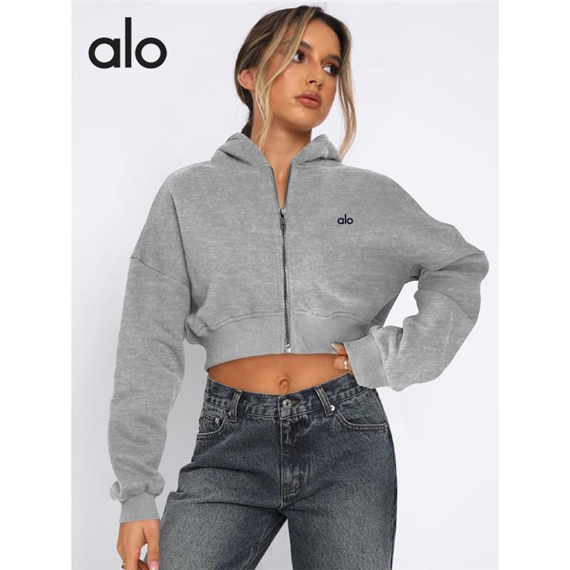 Felpa con cappuccio da yoga foderata in pile da donna, manica lunga, top sportivo, per allenamento invernale, abbigliamento casual