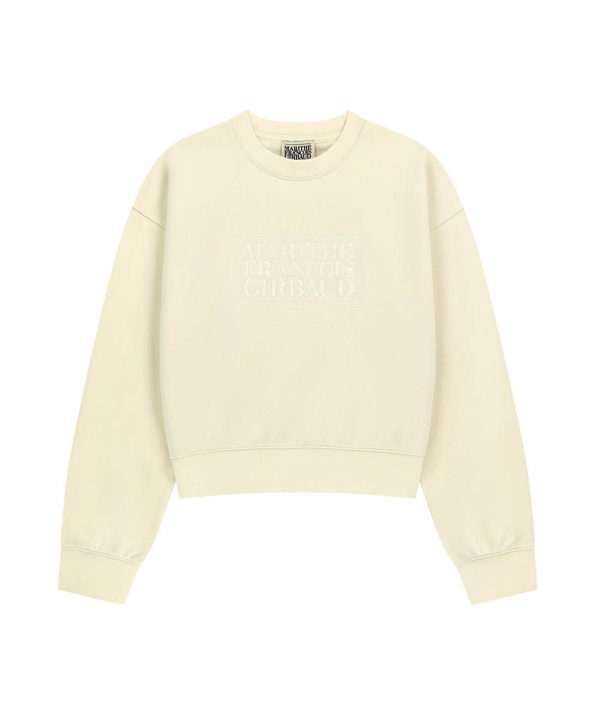 Malittepeulangsowajeobeo W Classic Logo Crop Sweatshirt Ivory