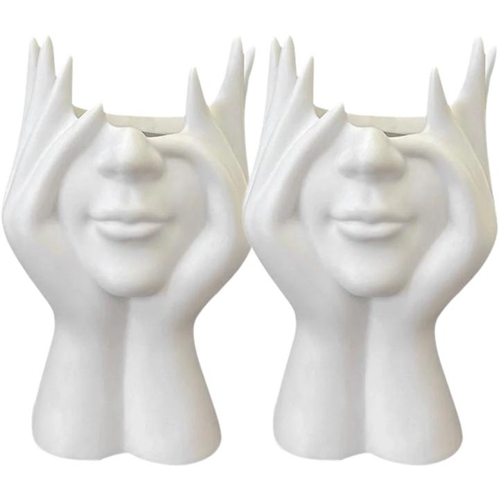 1/2CS Creative Human Body Art Styling Office Supplies Desktop Multifunctional Storage Pen Holder Makeup Brush Holder Decoration