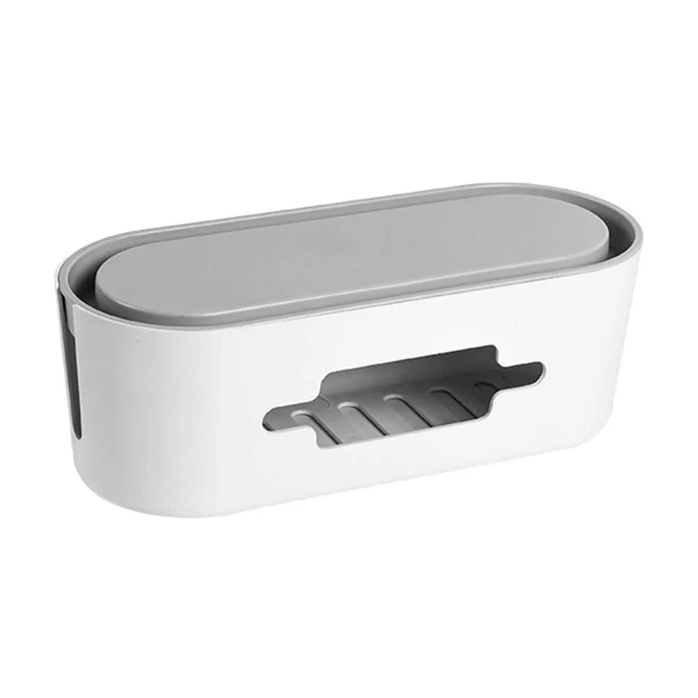 1Pc Electronics Cable Storage Box Plug Wire Organizer Anti-Dust for Charger Management Accessories