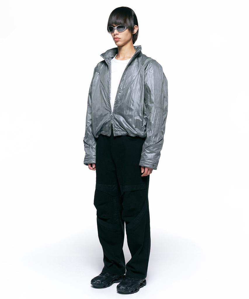 Insilence Glitter Volume Blouson Grey