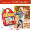 Grenzüberschreitendes Kinderaktivitäts-Filzbuch: Frühes Lernen Bastel-Tierfarm-Puzzle und Activity-Buch