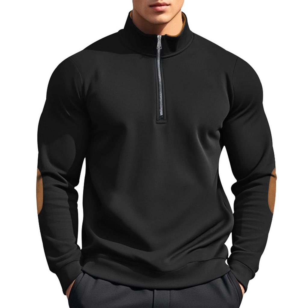 Men's Sweatshirt Loose Solid Color Outdoor Warm Breathable T-Shirt Top