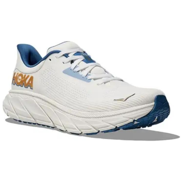 HOKA One One Arahi 7 Pantofi de alergare cu vârf jos moi, confortabili, rezistenți la alunecare, durabili Bărbați Pantofi de alergare Alb 1147850-FTG