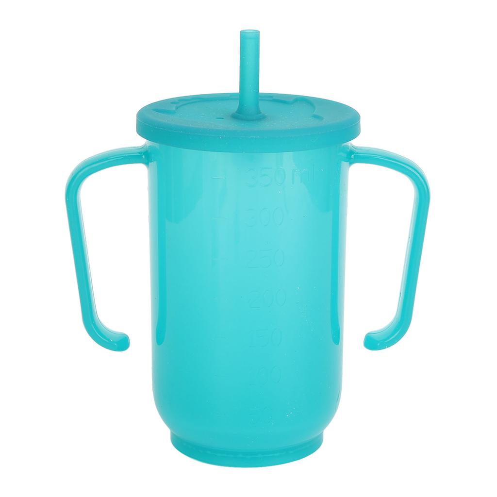 Rehabilitační hrnek nepropustný hrnek se slámkou proti udušení se 2 držadly pro těhotné ženy