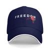 Freedom Blood Splatter Red Signature Charlie Kirk Tribute Baseball Cap  Y2k Cute Couple WomenTrucker Hat Sun Baseball Caps Gift
