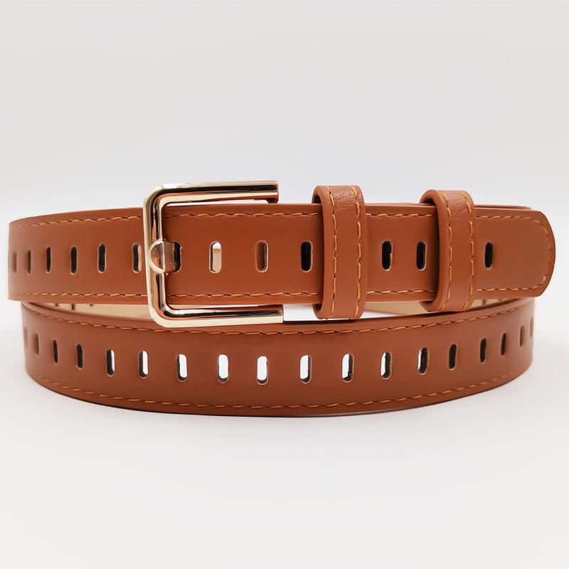 New Hollow Hole-free Ladies Belt, Student Versatile Jeans Decorative Belt