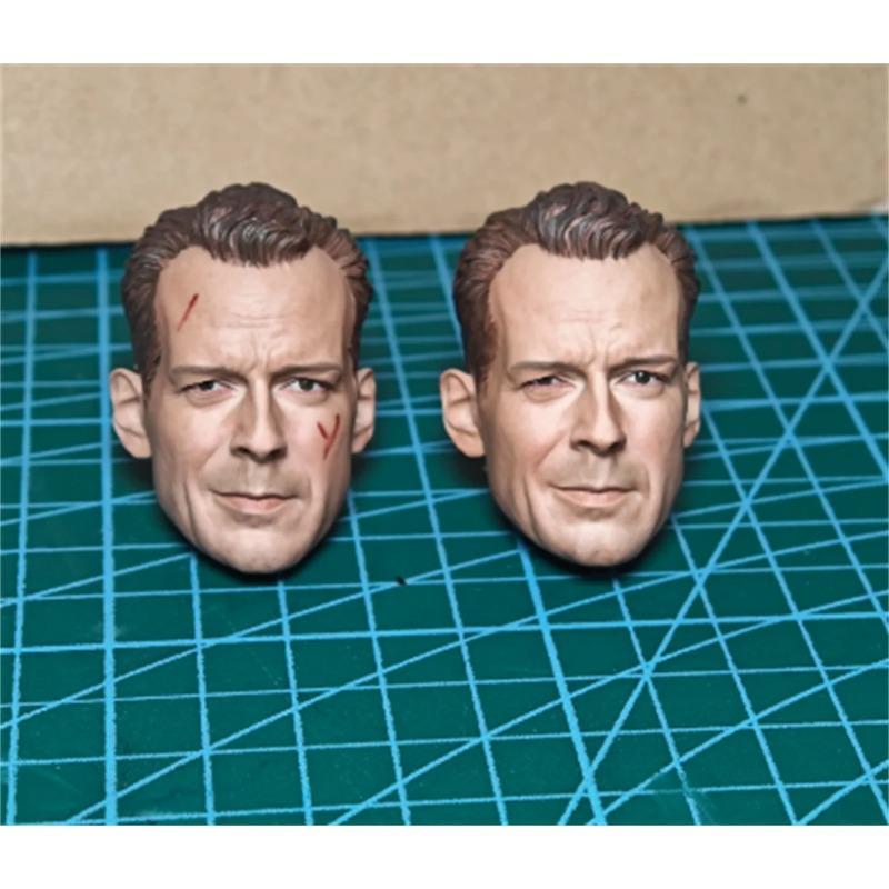 

1 /6 Scale Bruce Willis Male Head Sculpt ,Normal /Damaged Movie Actor Head Carving Anime fit 12 TBl Action Figure Damaged