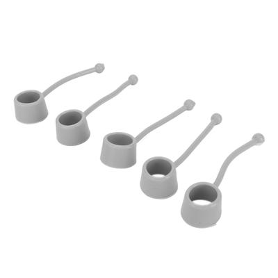 5 STÜCK Griffverstärker Fingerhüllen 20LB Handkrafttrainer Fingerspitzen-Dehner Silikonspitzen Grau