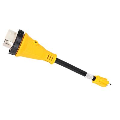 Wohnmobil Stromkabel Steckeradapter mit Drehverriegelung 15A Stecker auf 50A Buchse US-Stecker