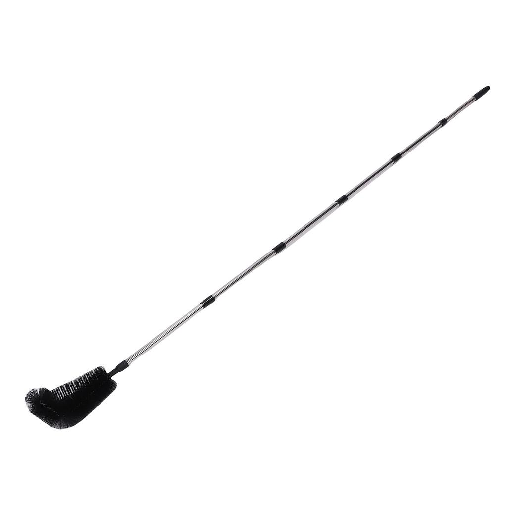 Rain Gutter Cleaning Tool Adjustable Gutter 9.5 FT Long Cleaning Brush From Ground with Bendable Nylon Brush Rotating